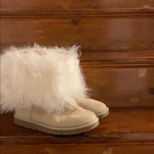 Ugg boots with Mongolian fur - size 8 1/2
